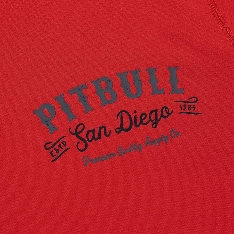 Мъжки суитшърт Pitbull Strenght & Respect Sweatshirt Hooded red 8
