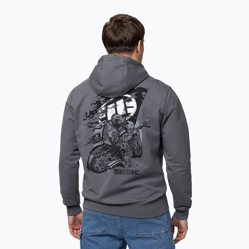 Мъжки суитшърт Pitbull MC Sweatshirt Hooded graphite 3