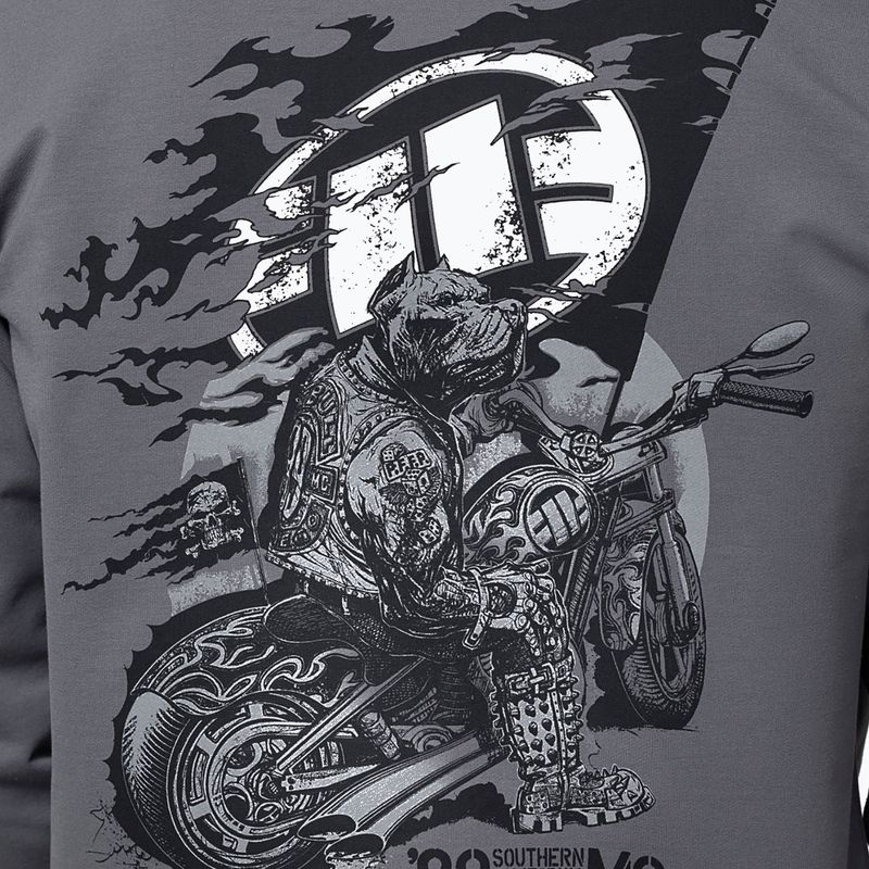 Мъжки суитшърт Pitbull MC Sweatshirt Hooded graphite 4
