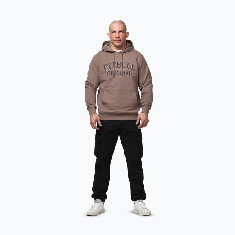 Мъжки суитшърт Pitbull Midnight Sweatshirt Hooded brown savana 2