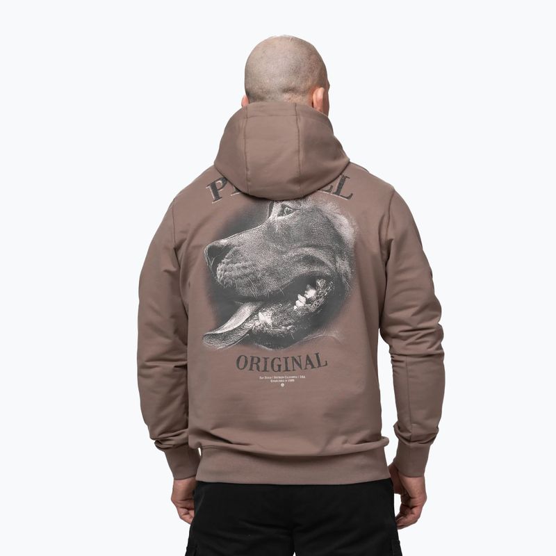 Мъжки суитшърт Pitbull Midnight Sweatshirt Hooded brown savana 3