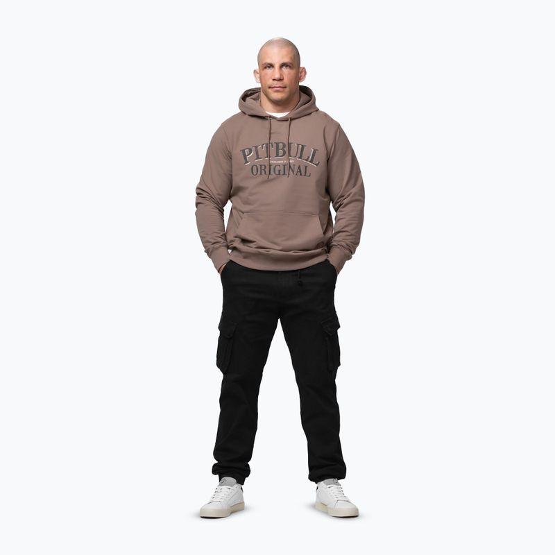 Мъжки суитшърт Pitbull Midnight Sweatshirt Hooded brown savana 5