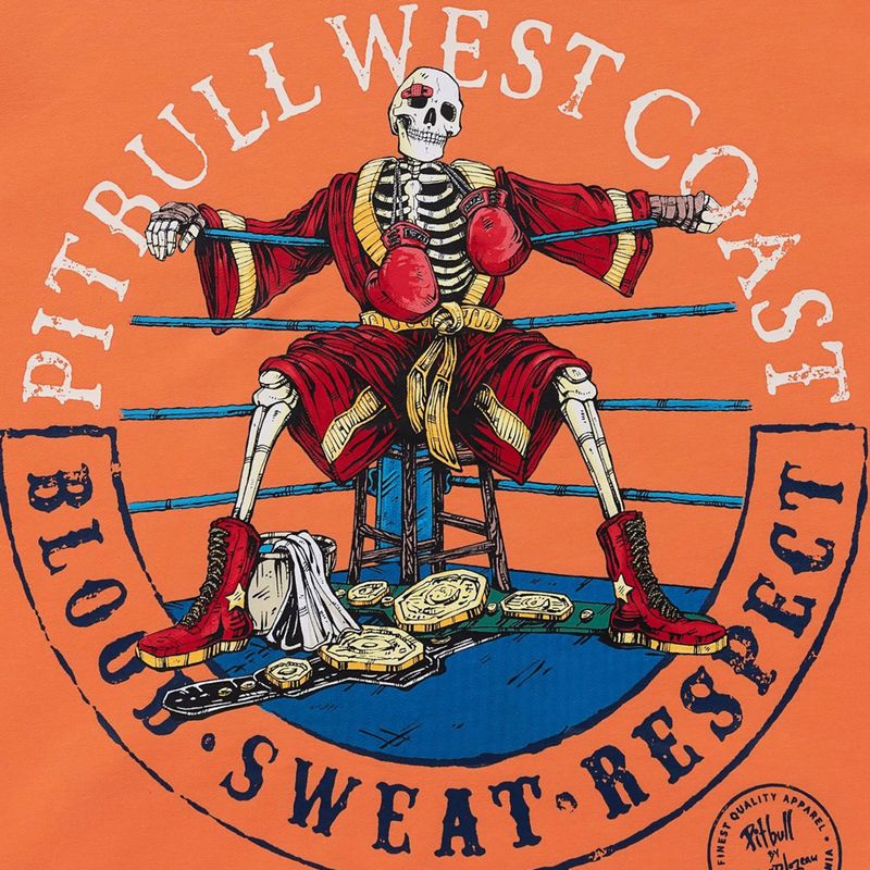 Мъжки суитшърт Pitbull Bloodline 2 Sweatshirt Hooded fluo orange 9