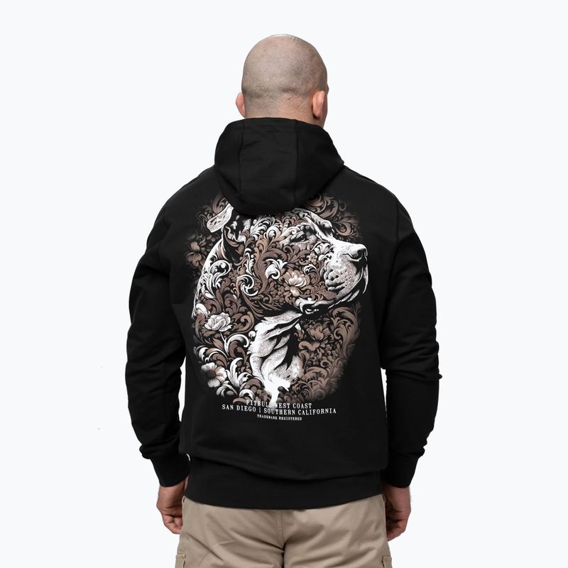 Мъжки суитшърт Pitbull Tatto Hooded black 3