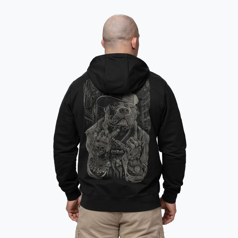 Мъжки суитшърт Pitbull USA Hooded Zip black 3