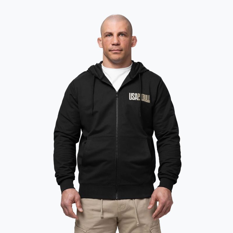 Мъжки суитшърт Pitbull USA Hooded Zip black 4
