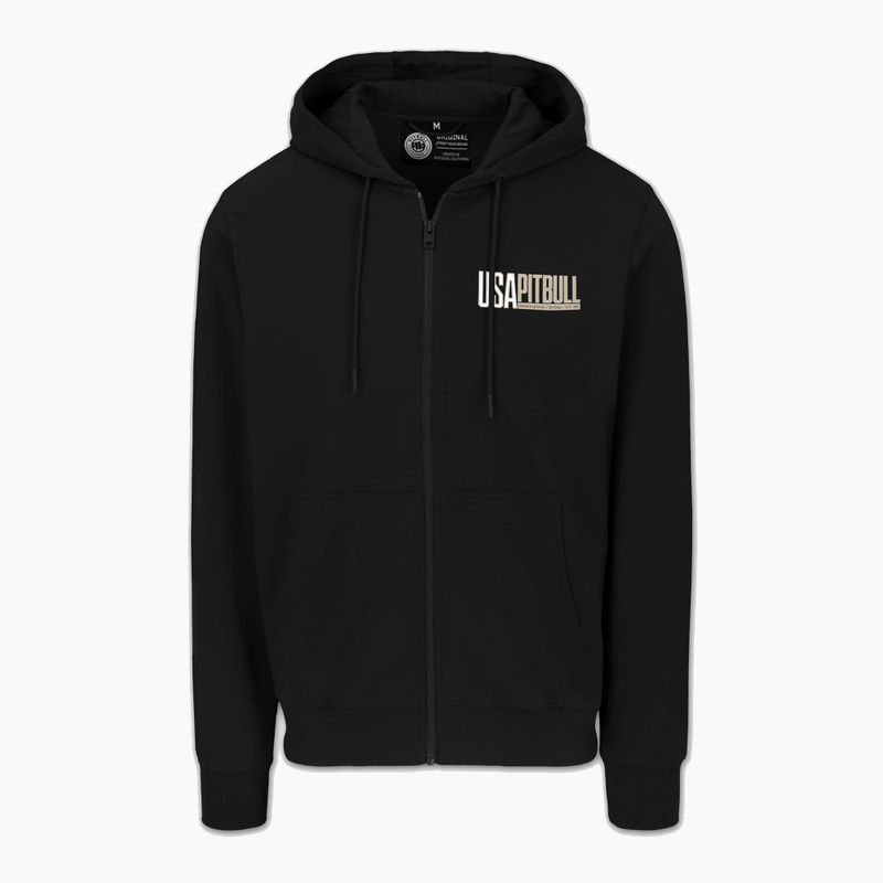 Мъжки суитшърт Pitbull USA Hooded Zip black 6