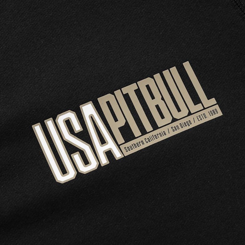 Мъжки суитшърт Pitbull USA Hooded Zip black 9