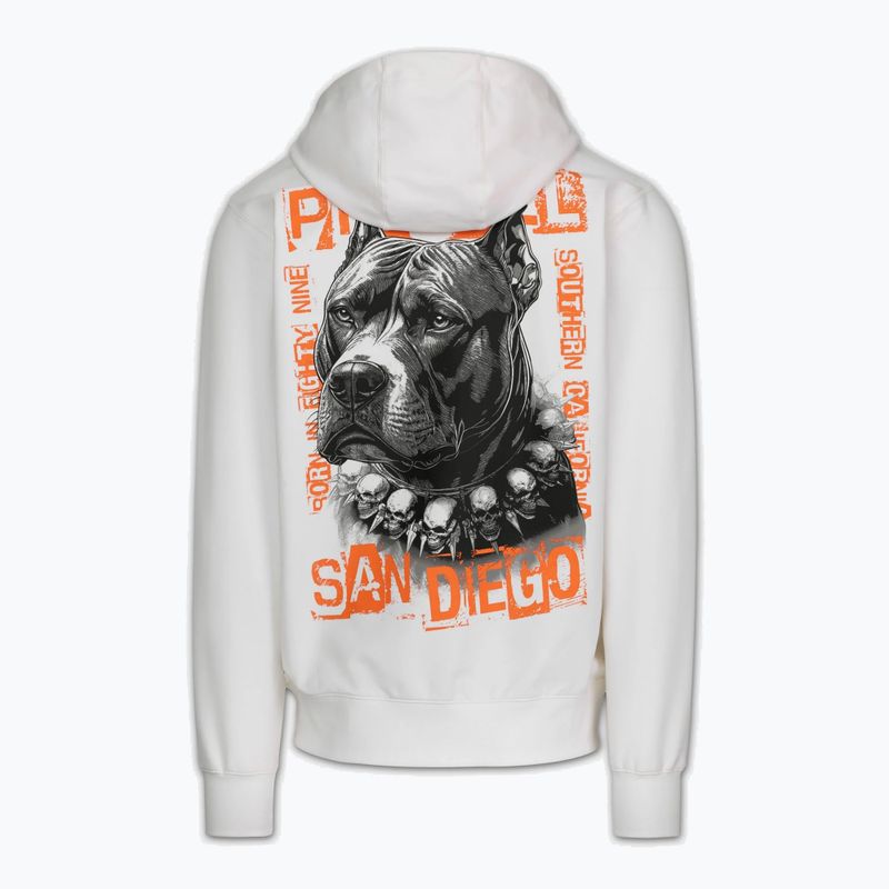 Мъжки суитшърт Pitbull Blacky Sweatshirt Zip Hooded off white 6