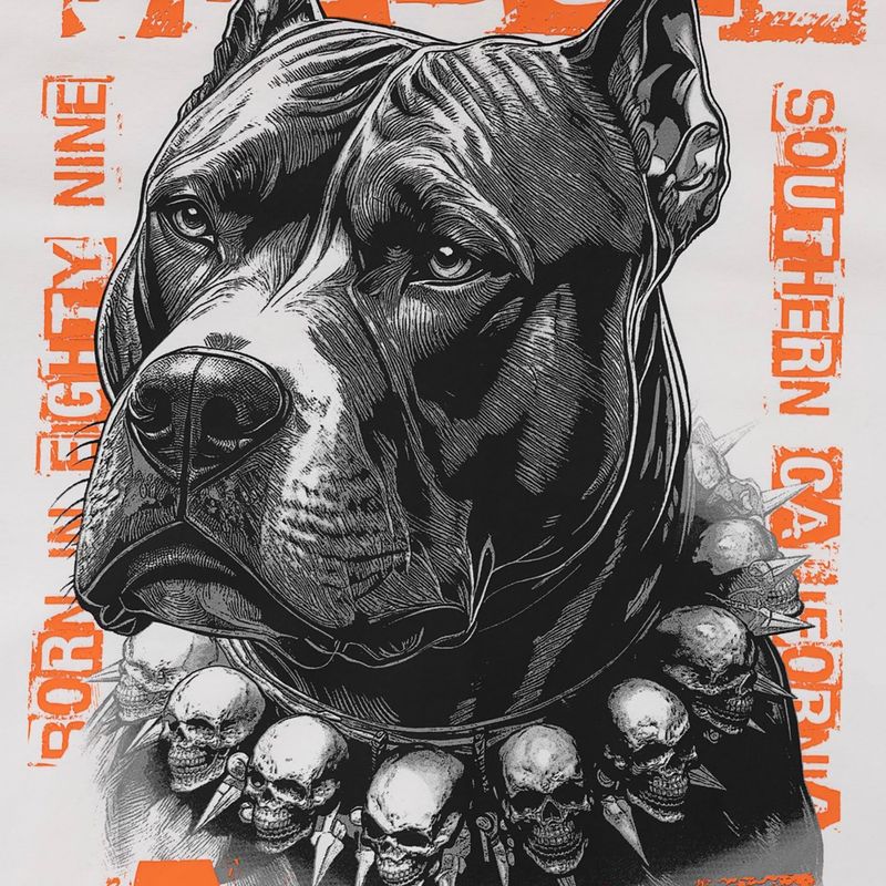 Мъжки суитшърт Pitbull Blacky Sweatshirt Zip Hooded off white 9