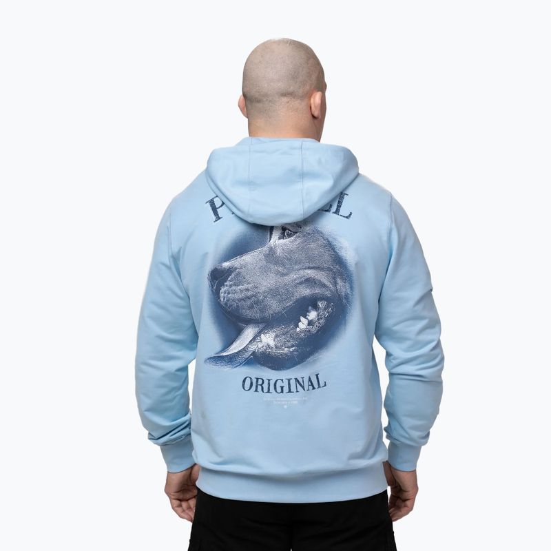 Мъжки суитшърт Pitbull Midnight Sweatshirt Zip Hooded sky blue 3