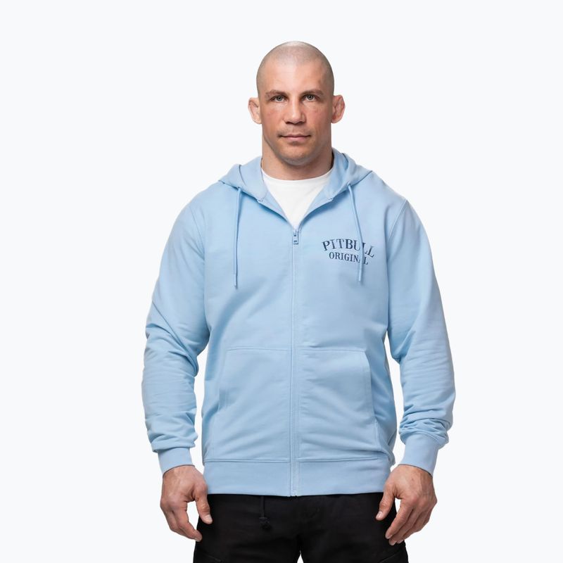 Мъжки суитшърт Pitbull Midnight Sweatshirt Zip Hooded sky blue 4