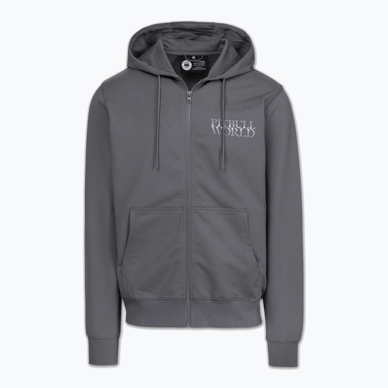 Мъжки суитшърт Pitbull World Sweatshirt Zip Hooded graphite 6