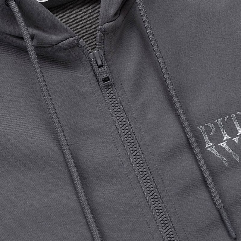 Мъжки суитшърт Pitbull World Sweatshirt Zip Hooded graphite 9