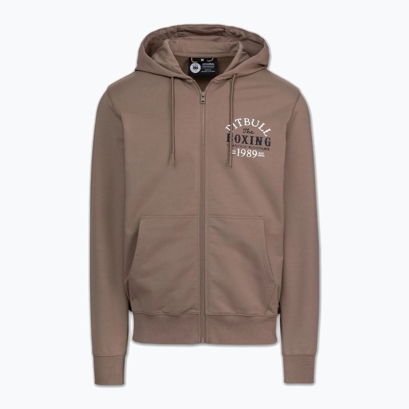 Мъжки суитшърт Pitbull Bloodline 2 Sweatshirt Zip Hooded brown savana 5