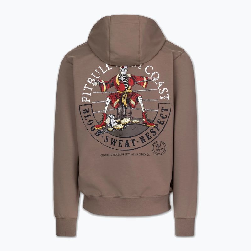 Мъжки суитшърт Pitbull Bloodline 2 Sweatshirt Zip Hooded brown savana 6