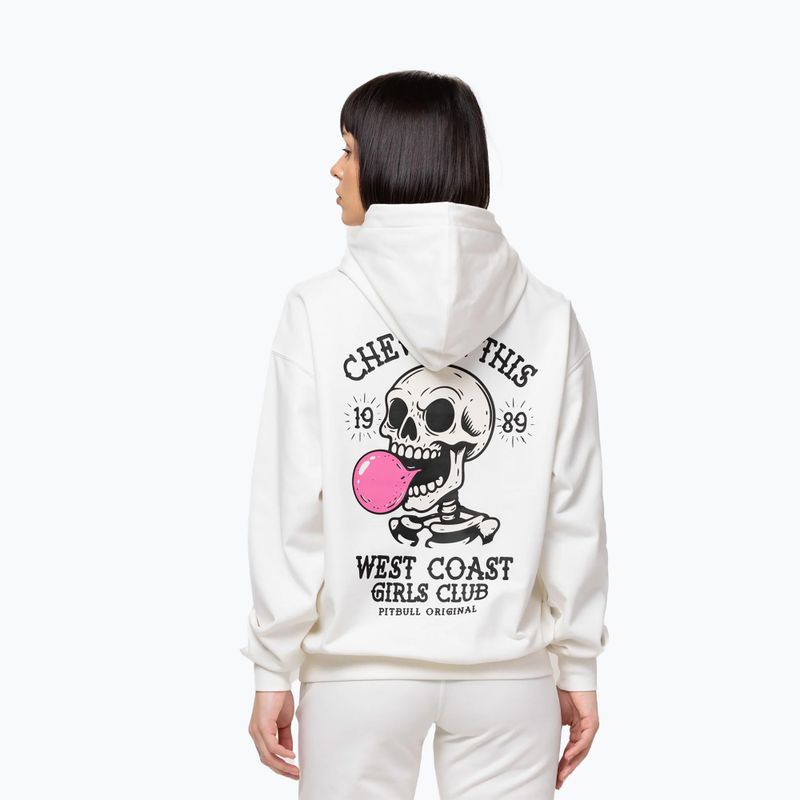 Дамски суитшърт Pitbull Chew On This Hooded off white 3