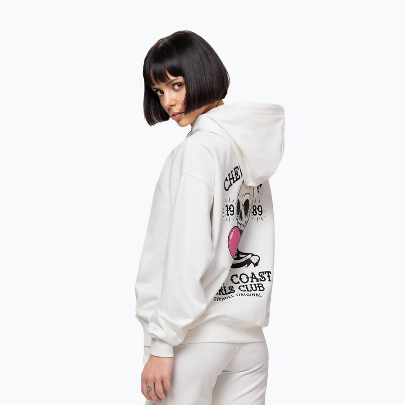 Дамски суитшърт Pitbull Chew On This Hooded off white 5
