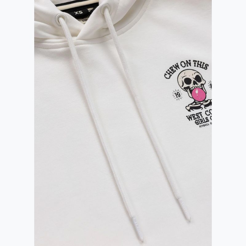 Дамски суитшърт Pitbull Chew On This Hooded off white 8