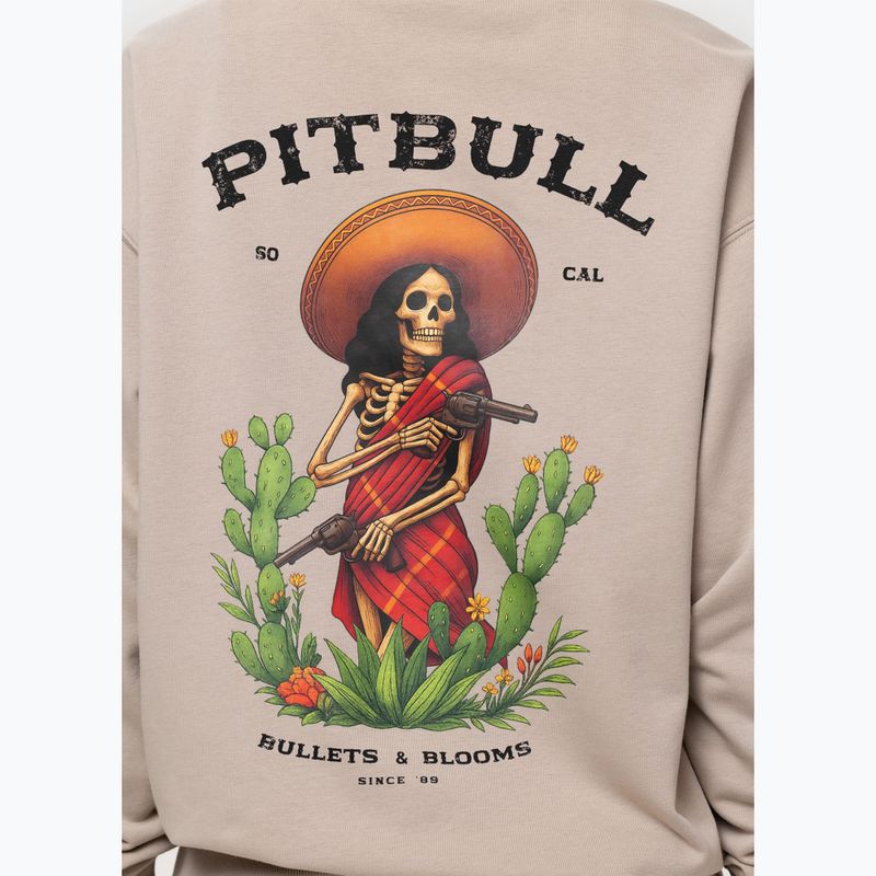 Дамски суитшърт Pitbull Bullets & Blooms Hooded sand savana 9