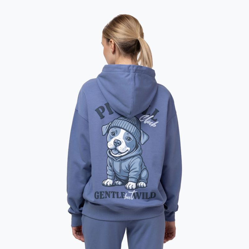 Дамски суитшърт Pitbull Gentle But Wild Sweatshirt Hooded blue jeans 3