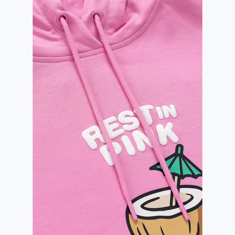 Дамски суитшърт Pitbull Rest In Pink Hooded ice pink 6