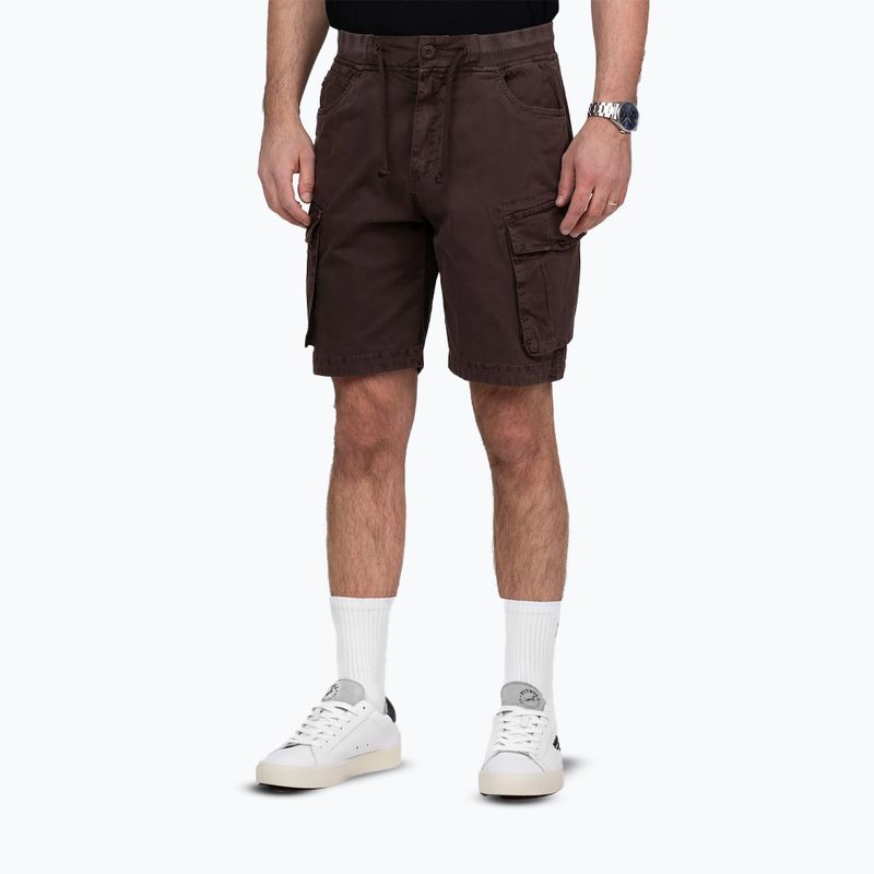 Мъжки къси панталони Pitbull Proctor Drawstring Cargo dark brown 3