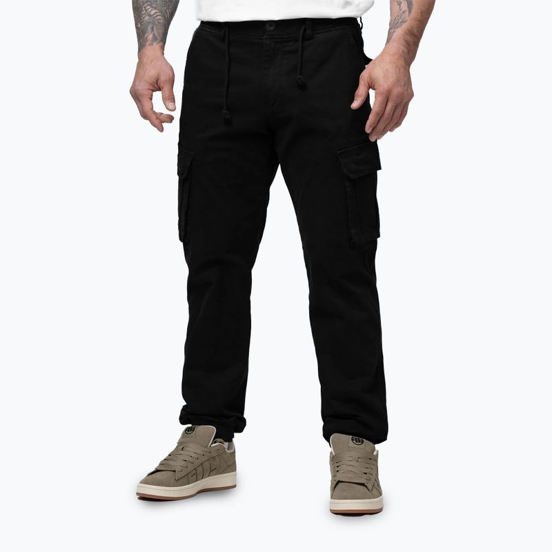 Мъжки панталони за бягане Pitbull Proctor Drawstring Jogger Cargo black 4