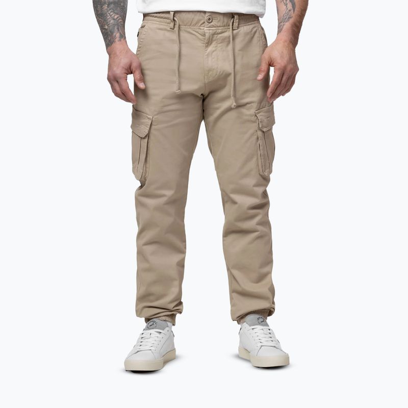 Мъжки панталони за бягане Pitbull Proctor Drawstring Jogger Cargo light sand