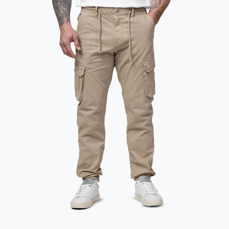 Мъжки панталони за бягане Pitbull Proctor Drawstring Jogger Cargo light sand 4