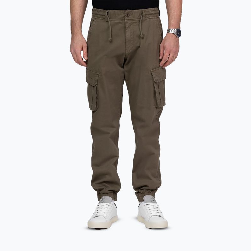 Мъжки панталони за бягане Pitbull Proctor Drawstring Jogger Cargo olive