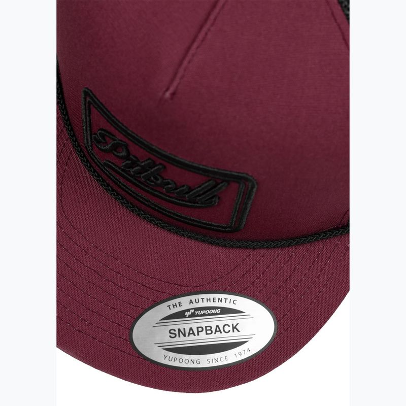 Мъжка шапка с козирка Pitbull Original 1989 burgundy/black 4