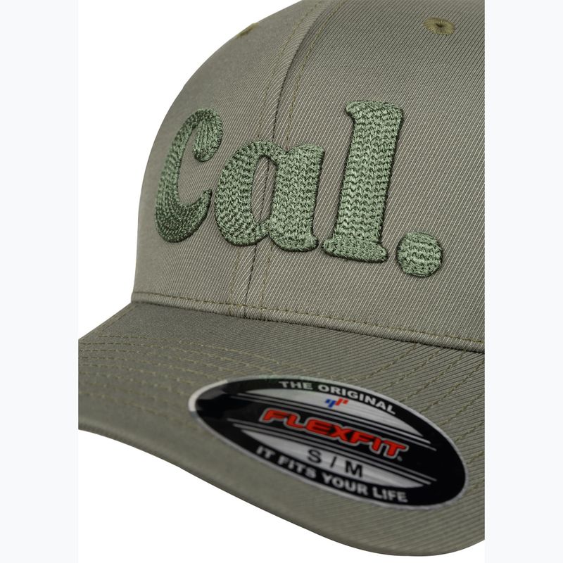 Мъжка шапка с козирка Pitbull Full Cap 3D Cal Flexfit Dusty Salvia green 3