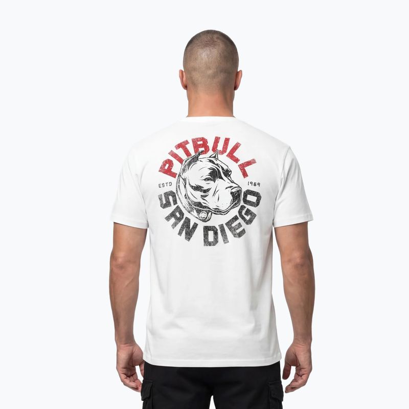 Мъжка тениска Pitbull Dog SD white 3