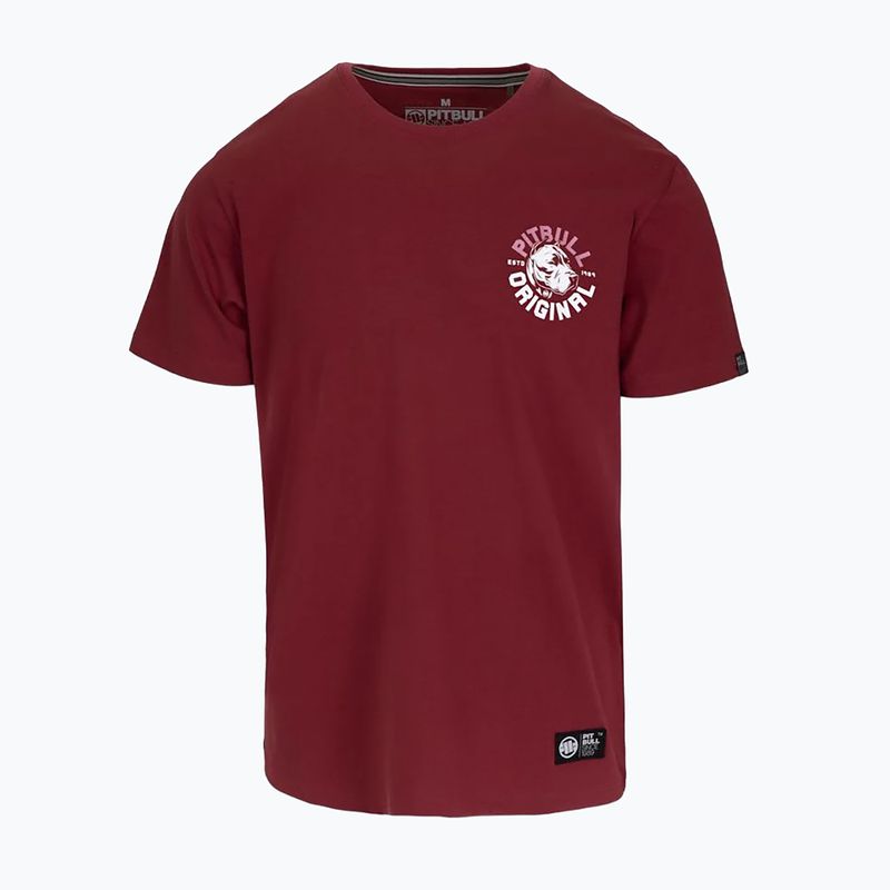 Мъжка тениска Pitbull Dog SD burgundy 4