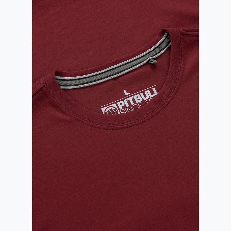 Мъжка тениска Pitbull Dog SD burgundy 6