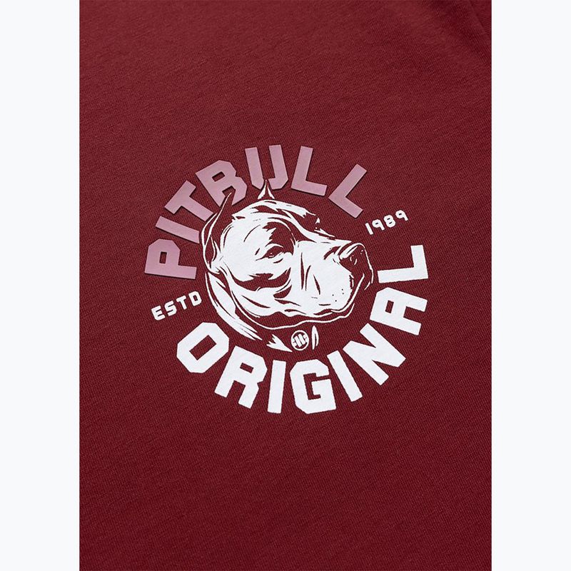 Мъжка тениска Pitbull Dog SD burgundy 7