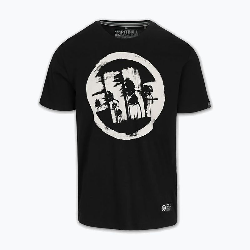 Мъжка тениска Pitbull Palms black logo 5