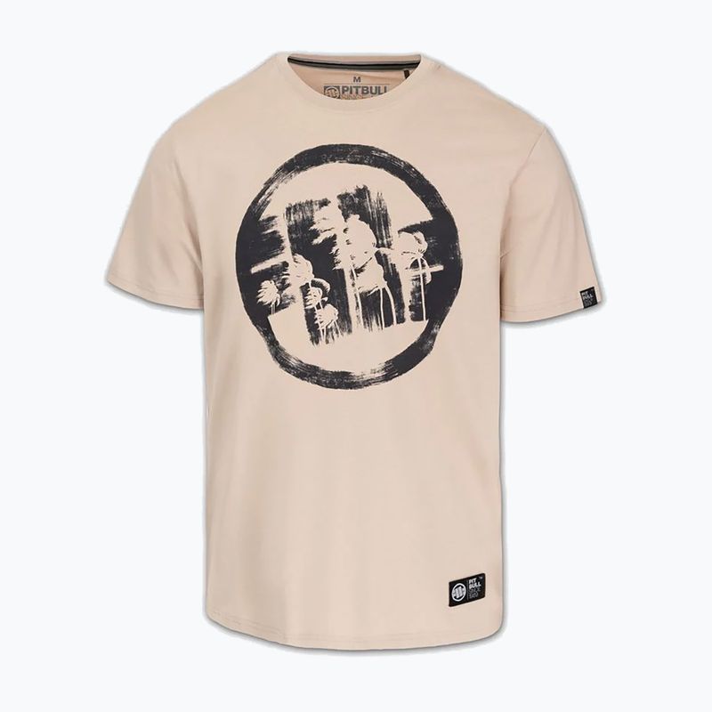 Мъжка тениска Pitbull Palms ultra light sand logo 4