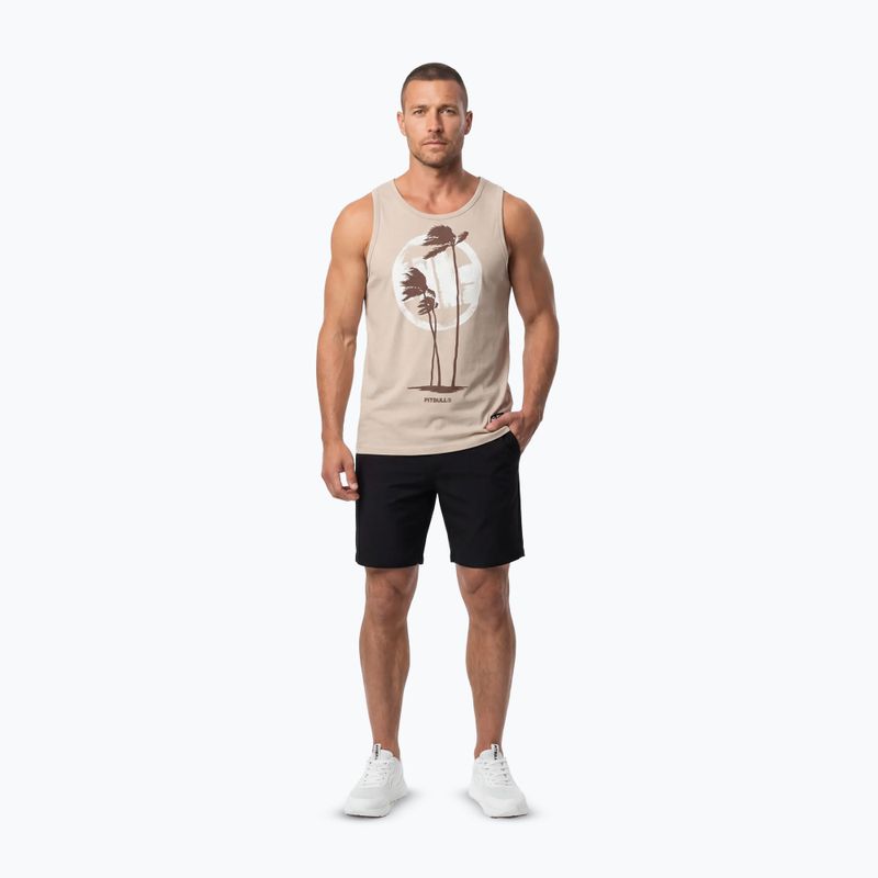 Мъжка тениска Pitbull Palms Tank Top light sand 2
