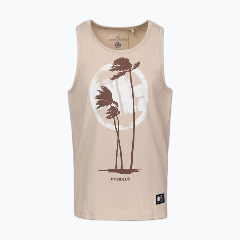 Мъжка тениска Pitbull Palms Tank Top light sand 3
