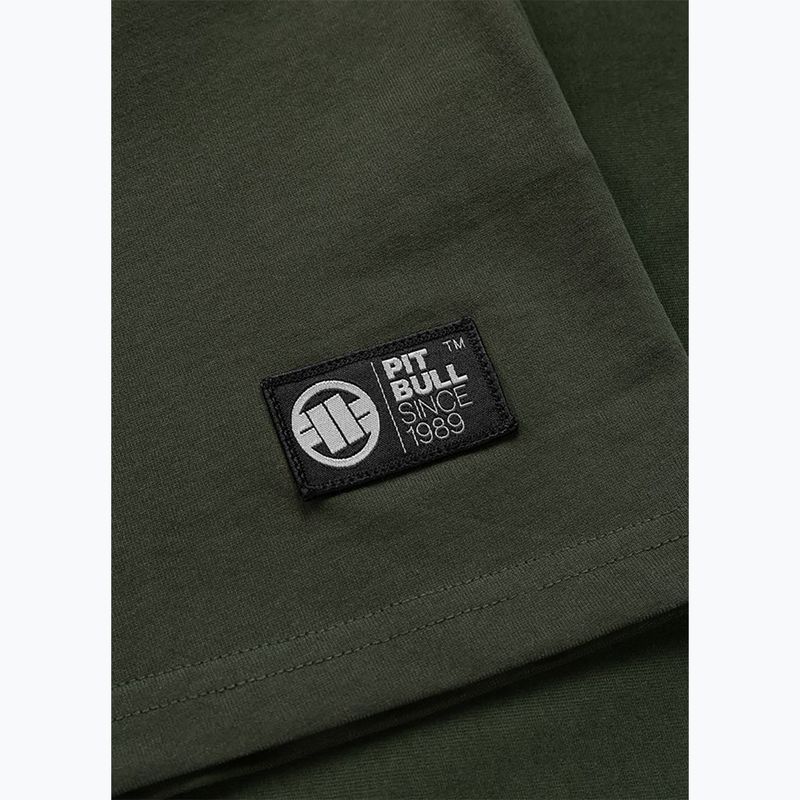 Мъжка тениска Pitbull USA CAL Big Logo old green 8