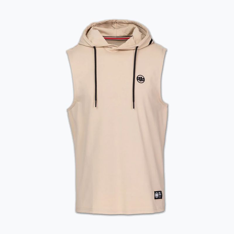 Мъжки суитшърт за тренировка Pitbull Mercado Hilltop Sleeveless Hooded pale sand 3