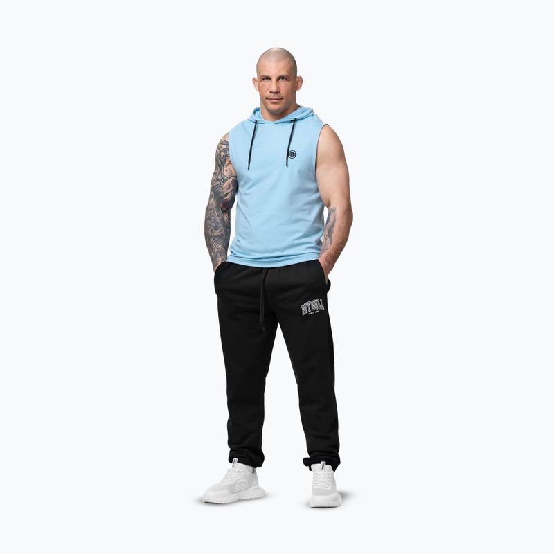 Мъжки суитшърт за тренировка Pitbull Mercado Hilltop Sleeveless Hooded light blue 2