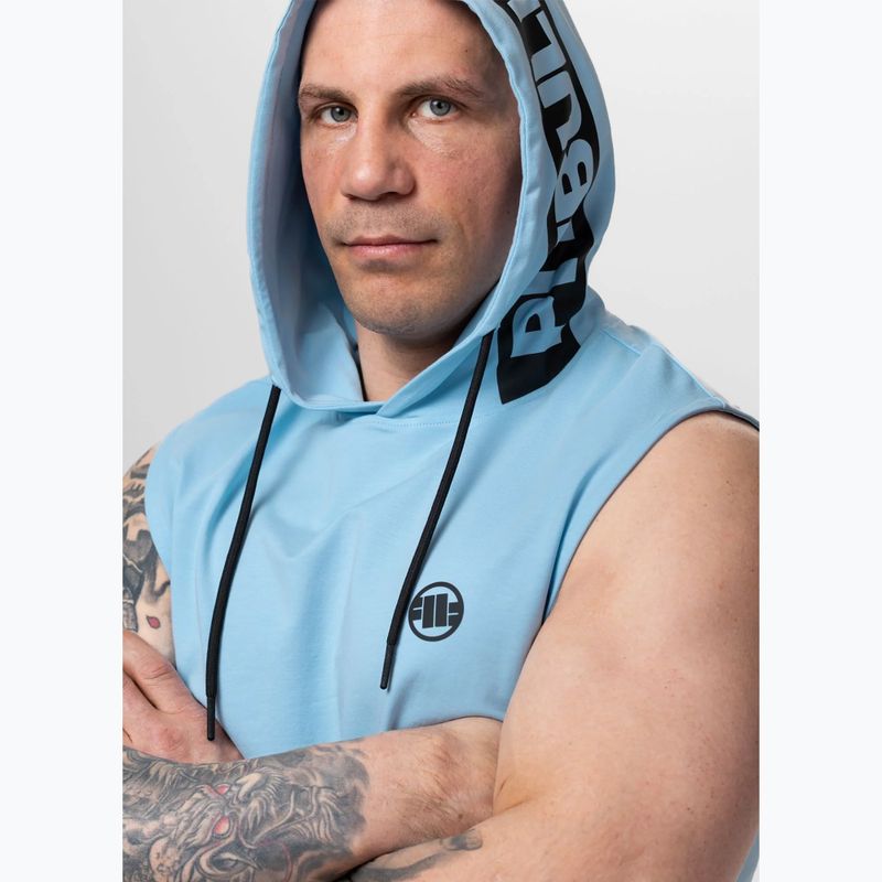 Мъжки суитшърт за тренировка Pitbull Mercado Hilltop Sleeveless Hooded light blue 5