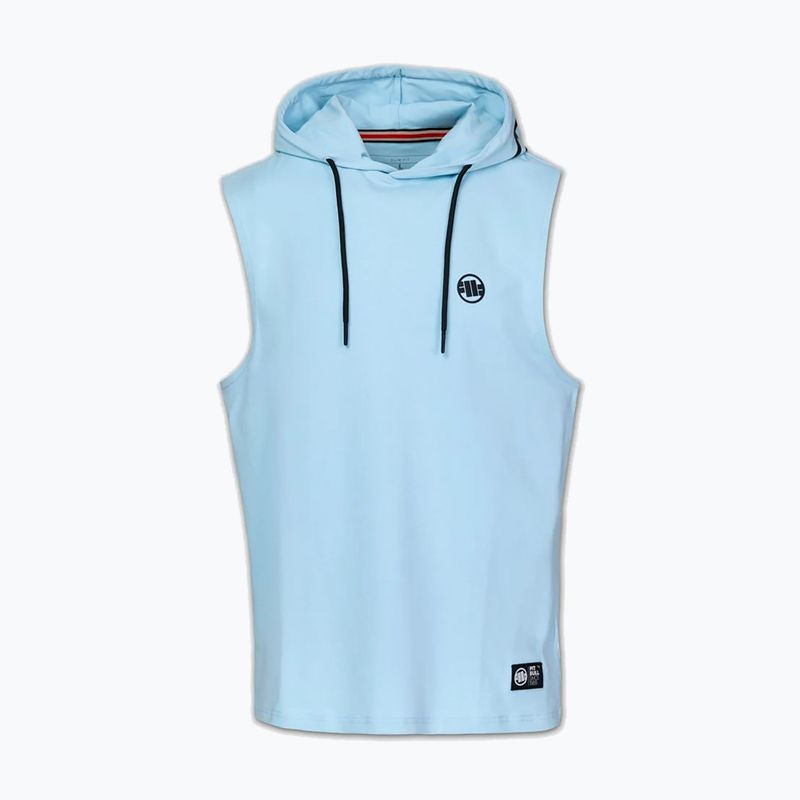 Мъжки суитшърт за тренировка Pitbull Mercado Hilltop Sleeveless Hooded light blue 6