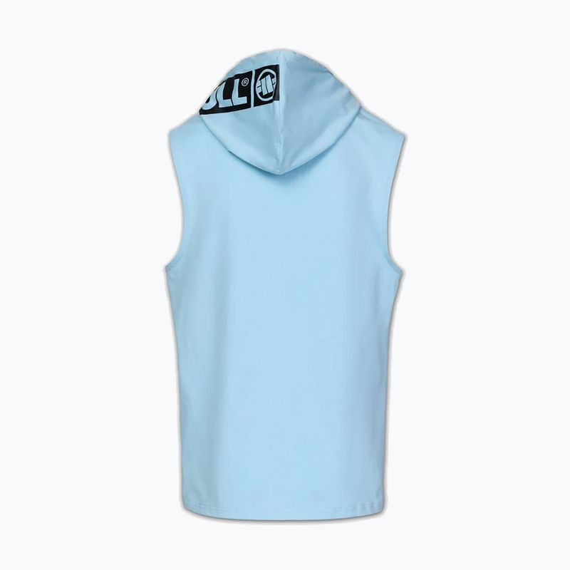 Мъжки суитшърт за тренировка Pitbull Mercado Hilltop Sleeveless Hooded light blue 7
