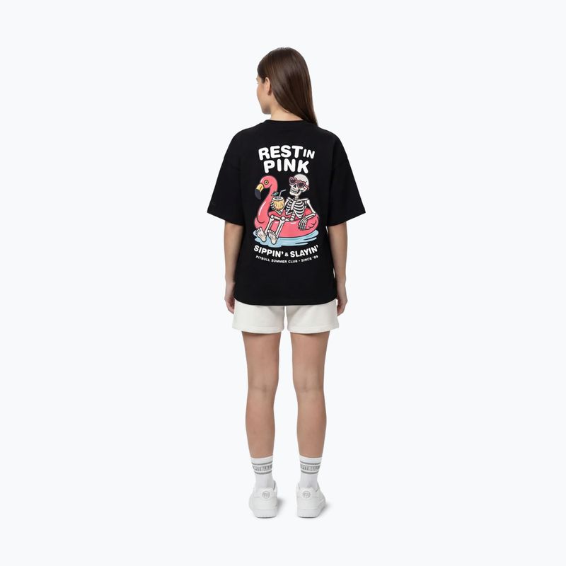 Дамска тениска Pitbull Rest In Pink Oversize black 4