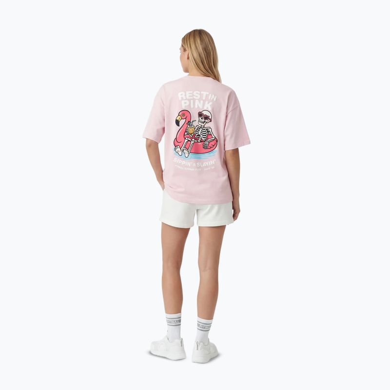 Дамска тениска Pitbull Rest In Pink Oversize strawberry cream 3