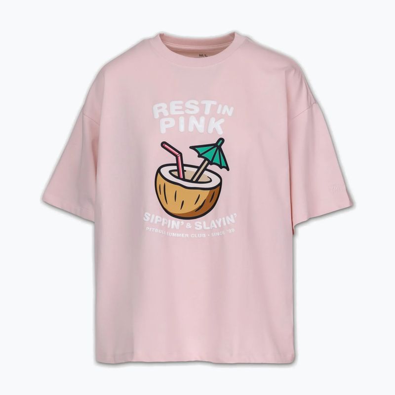 Дамска тениска Pitbull Rest In Pink Oversize strawberry cream 5